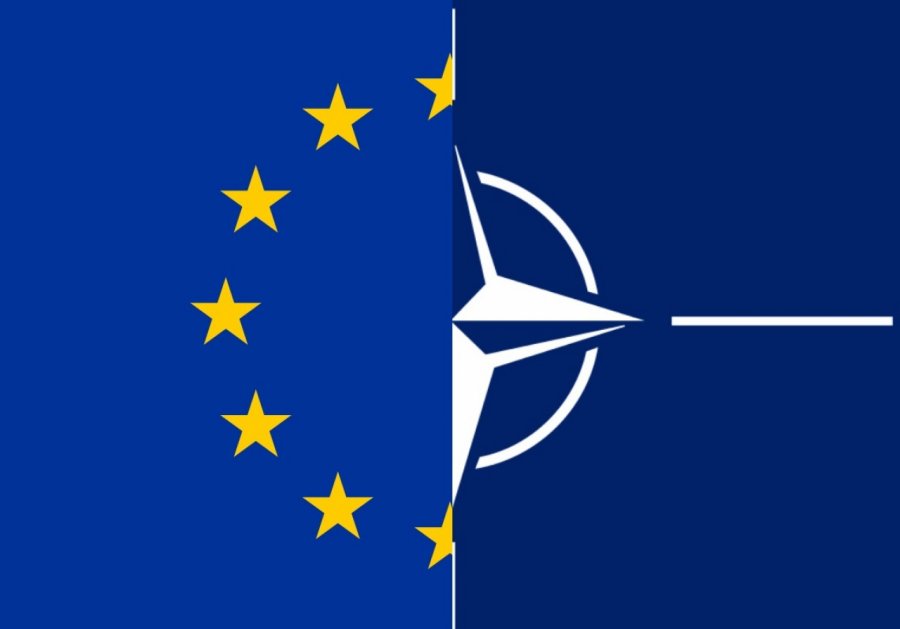 Who is more useful and faster between the EU and NATO in guaranteeing new partners against aggression?