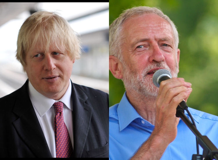 Boris Johnson E Corbyn