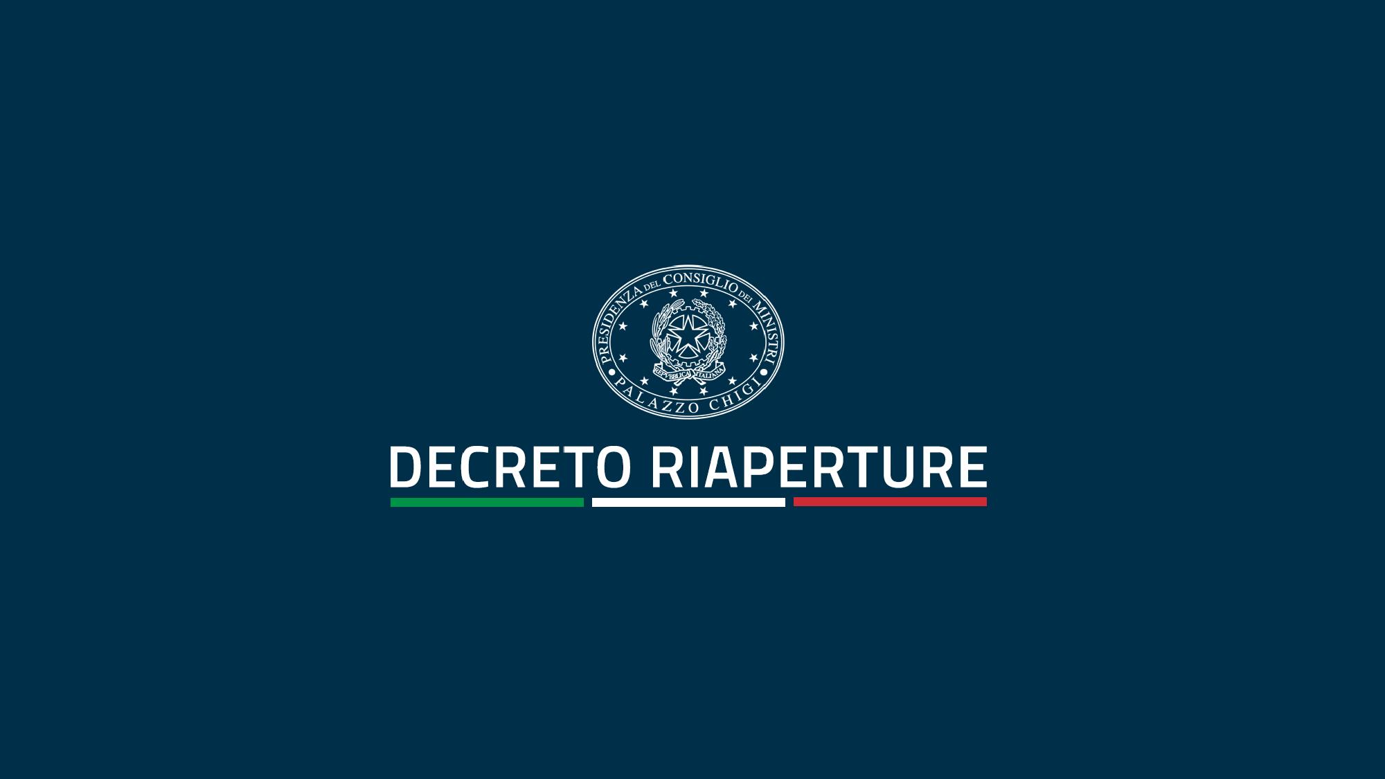 Decreto Riaperture in pillole. Le slide di Draghi