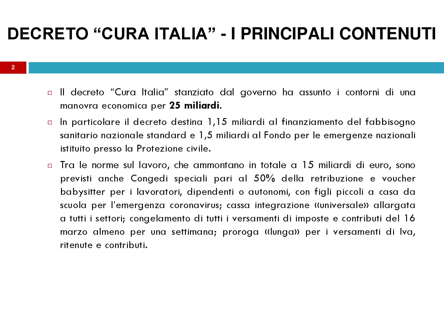 Decreto Cura Italia, le pillole di Brunetta - Startmag
