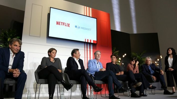 Risultati immagini per mediaset e netflix