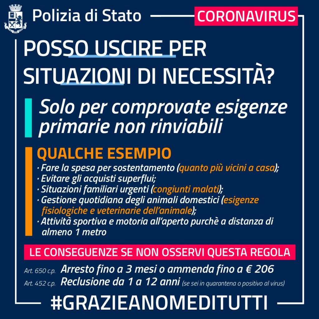 coronavirus consigli polizia 1