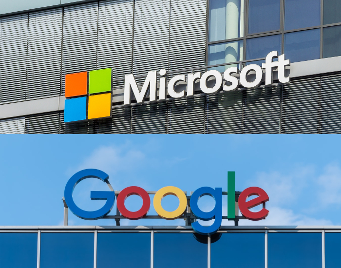 How much did Microsoft pay to compete with Google?