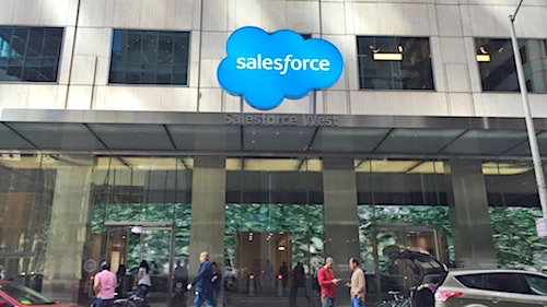 What is being said about the possible marriage between Salesforce and Informatica