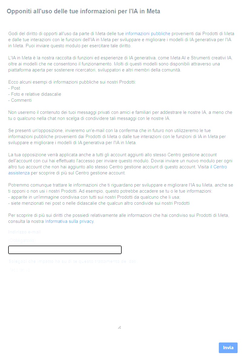 Meta ai modulo