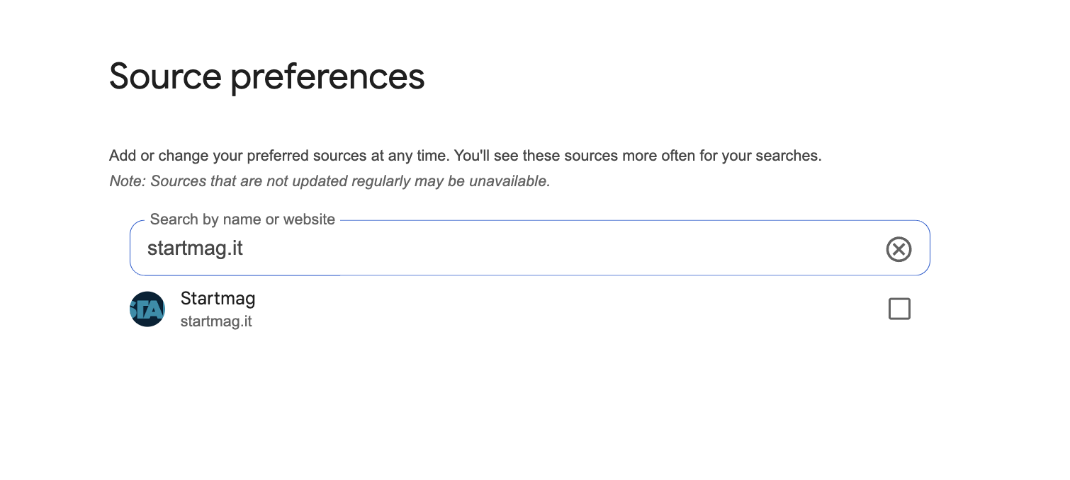 https://www.google.com/preferences/source?q=startmag.it