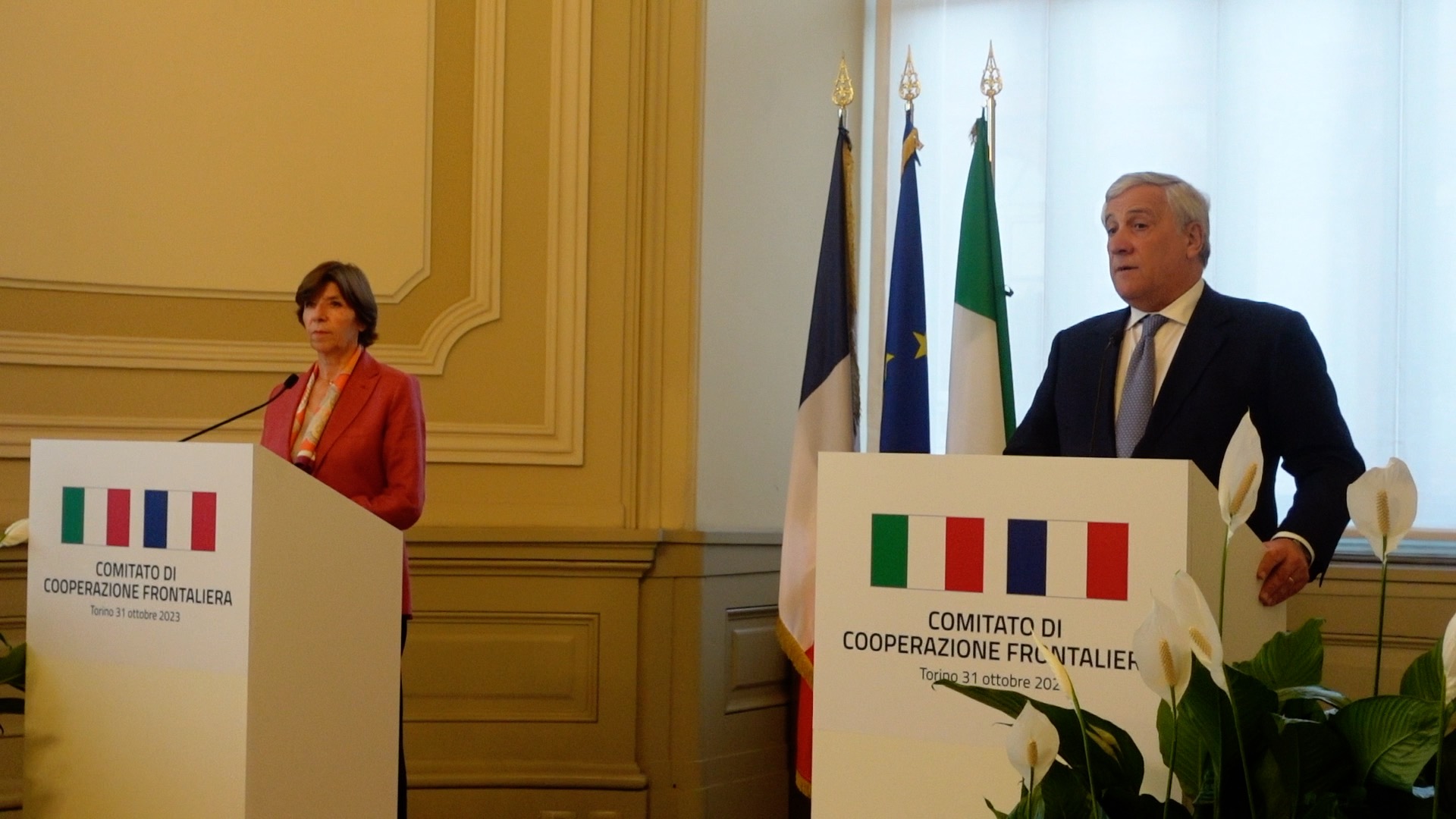 What stage is the Italian-French border committee of the Quirinale Treaty at?