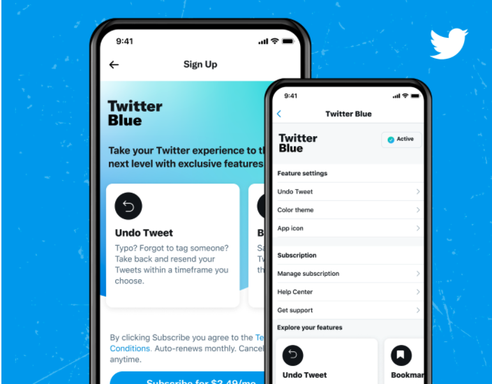 Twitter blue