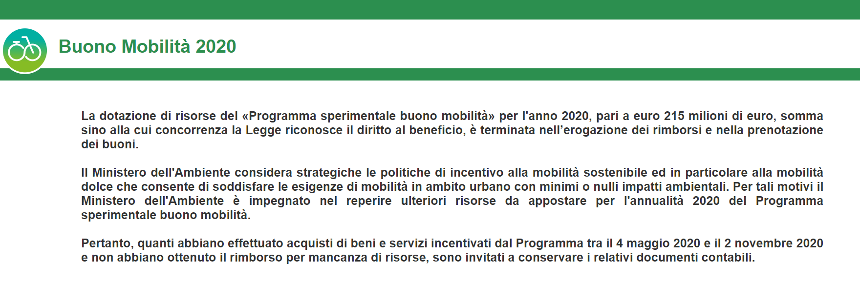 bonus mobilità 