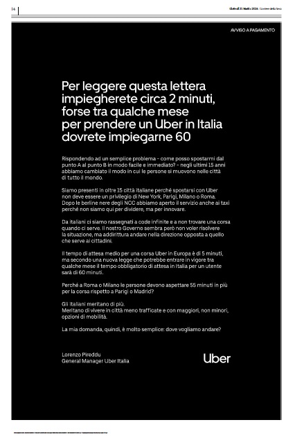 corriere uber