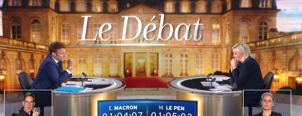 Here's how and what Macron and Le Pen dueled on TV