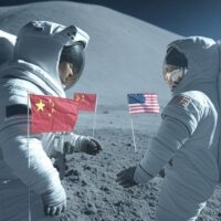 cina usa spazio luna