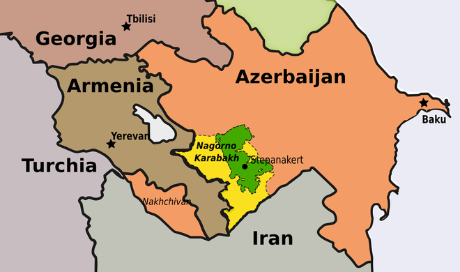 Nagorno-Karabakh, what Armenia and Azerbaijan combine