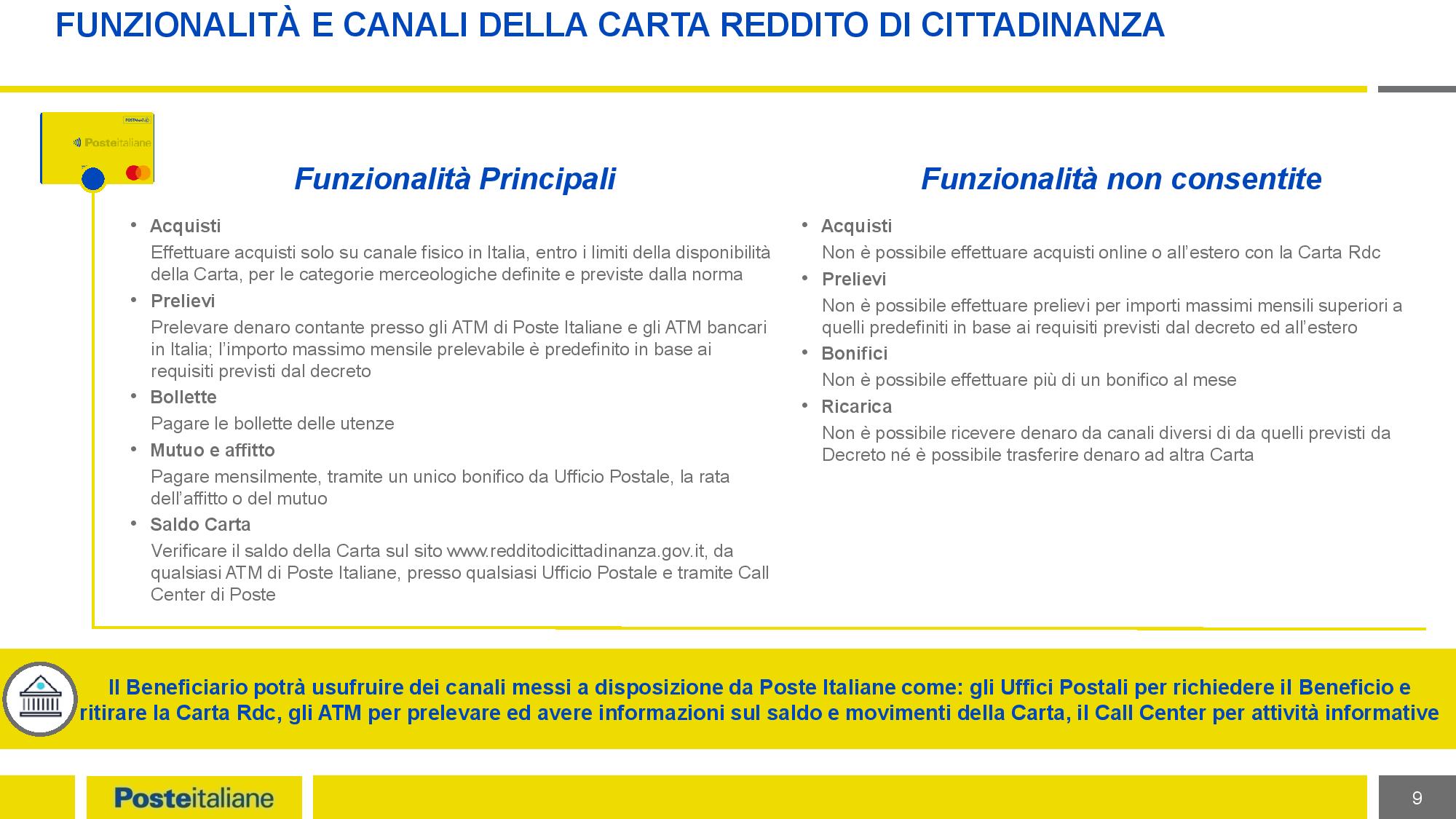 Reddito Di Cittadinanza Ecco Cosa Farà E Non Farà Poste