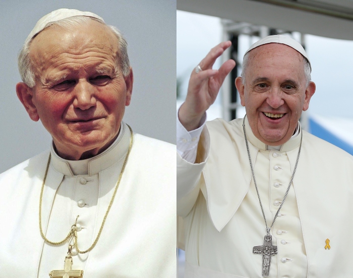 Pope Wojtyla, Pope Bergoglio and the legitimate defense of peoples