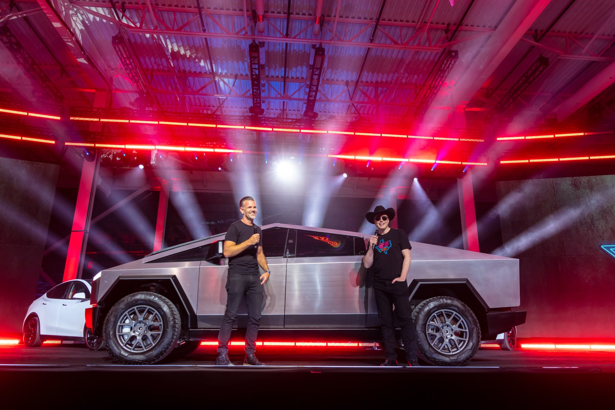 Because Tesla splits shares, while pushing on productivity and autonomous driving