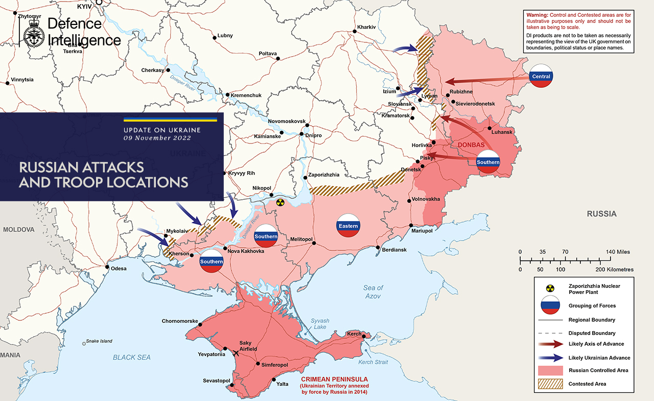 All the moves of Russia in eastern Ukraine